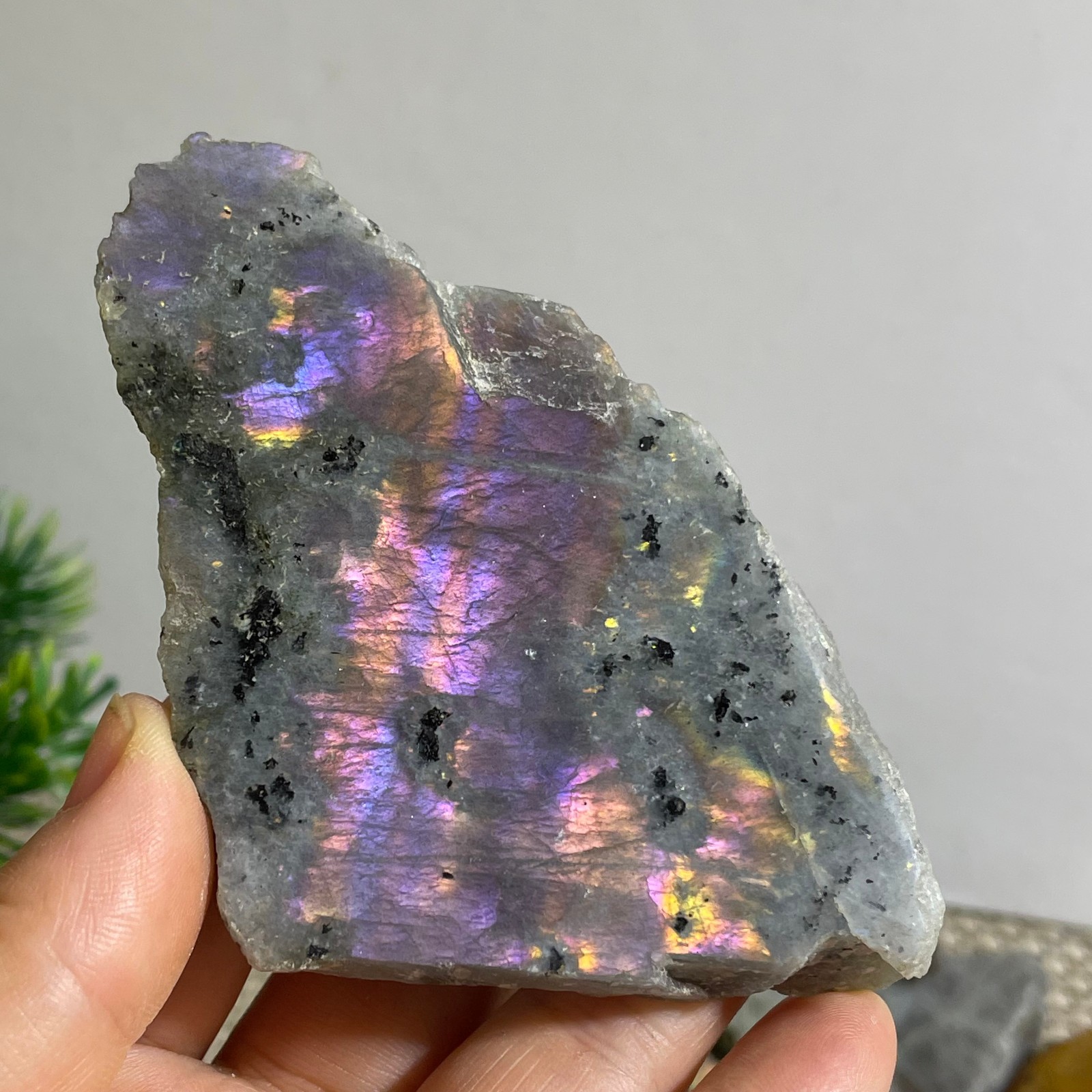 Natural Labradorite Crystal gemstone rough original Specimen 102g