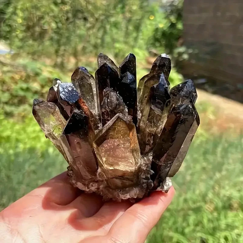 200g+ Rare Large Raw Smoky Quartz Crystal Cluster Quartz Mineral Specimens Decor