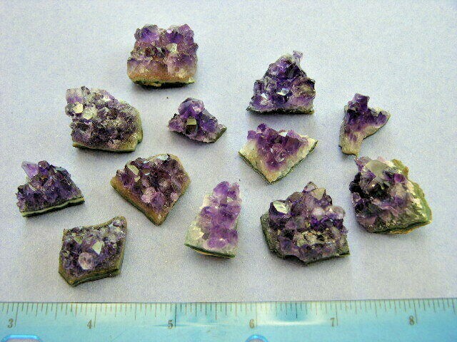 Amethyst crystal clusters grape jelly saturation smaller jewelry-sized AME14