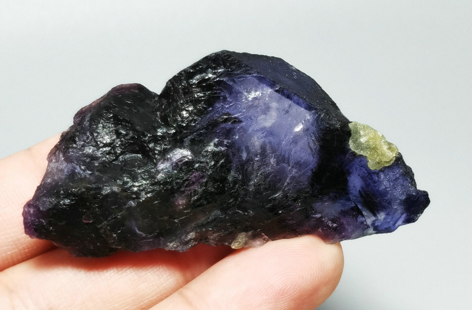 Rare Natural Purple Octagonal Fluorite Mineral Specimen China