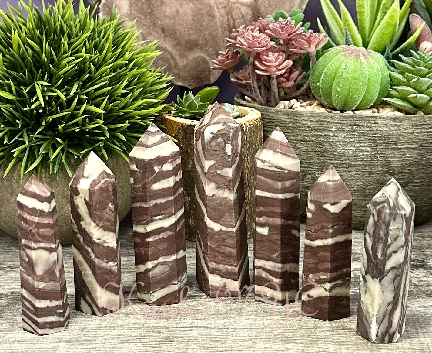 Wholesale Lot 1 Lb Natural Zebra Jasper Tower Point Crystal Healing Energy