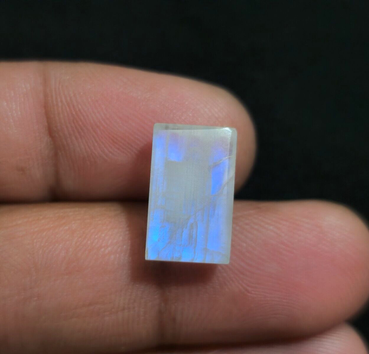 Top Quality Rainbow Moonstone Cabochon 15.50×9.50x7mm Loose Gemstone For Jewelry