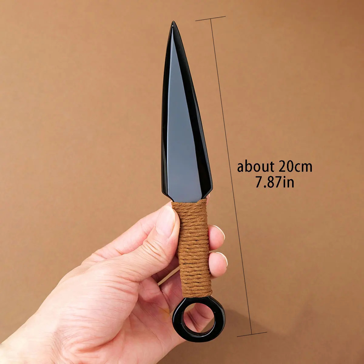 1PC Natural Crystal Obsidian Original Stone Model Knife Polishing Unbladed Knife