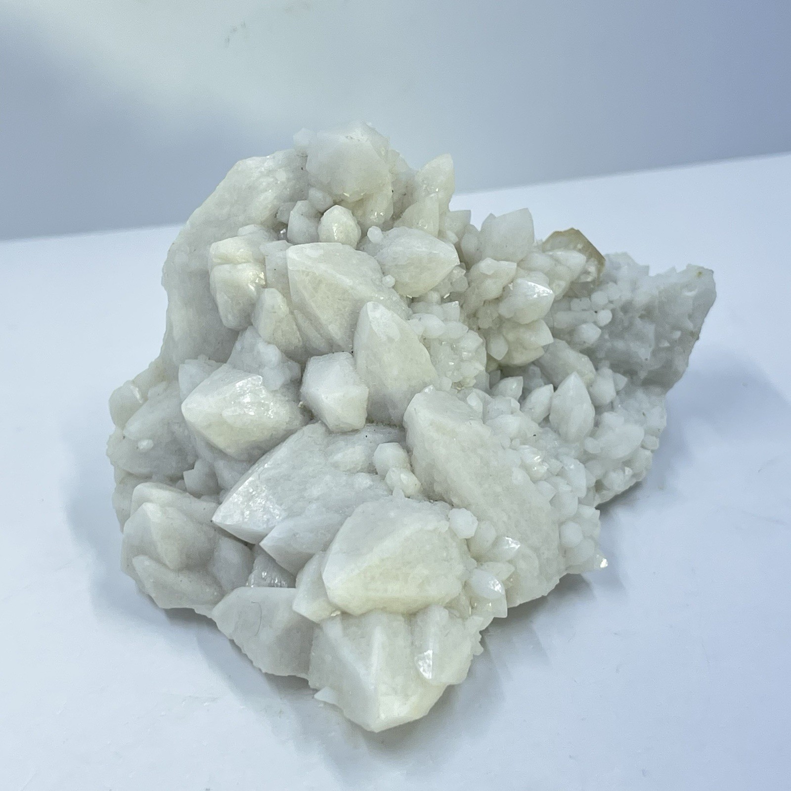 Candle Quartz w Single Fluorite Mineral Specimen Inner Mongolia natural crystal