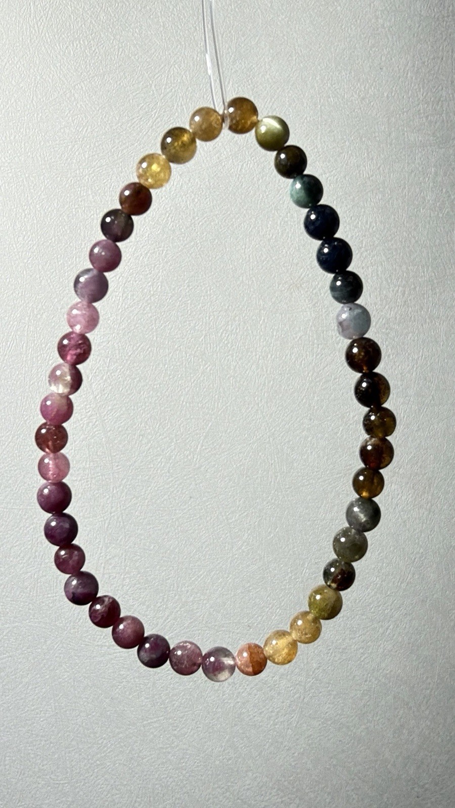 Natural Rainbow Multi Color Tourmaline Bracelet | Watermelon Tourmaline | Dainty
