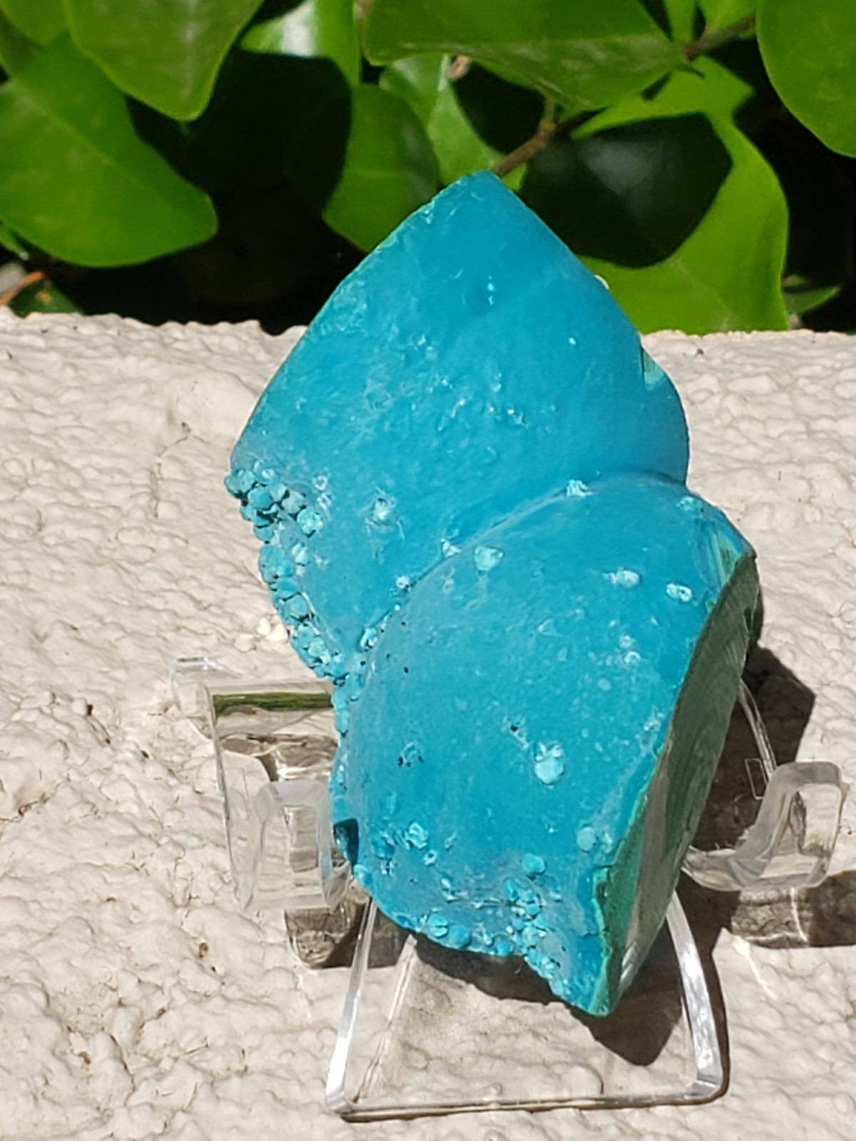 Malachite with Chrysocolla Mineral Velvet Unpolished Crystal Specimen, 86g