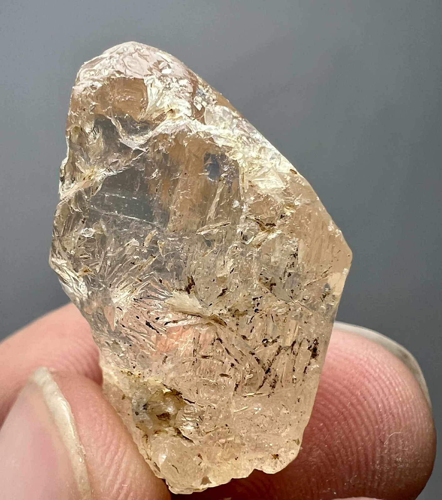 62 Carat Natural !!! Eye Clean Top Honey Color Topaz Huge Crystal @PAK