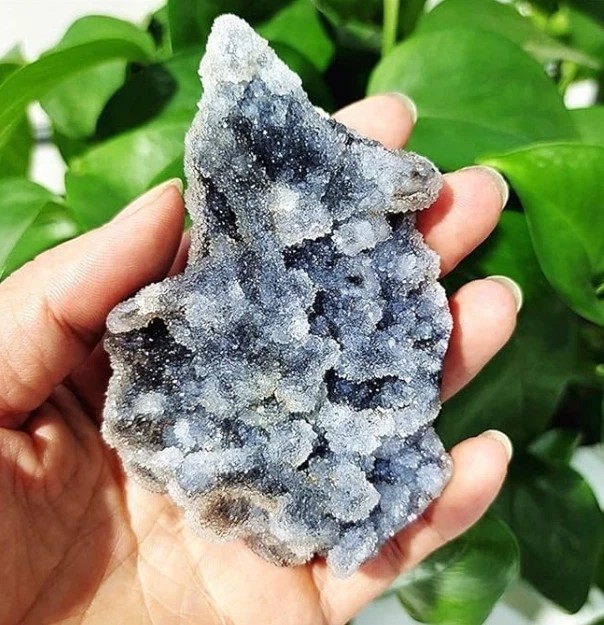 Raw Rough Black Sphalerite Cluster Geode Crystal Mineral Specimen Home Decor