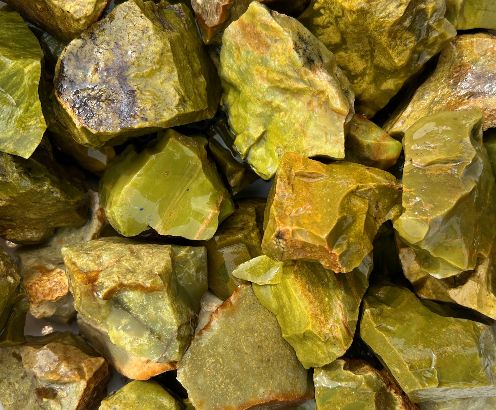 Green Opal – Rough Rocks for Tumbling – Bulk Wholesale 1LB options