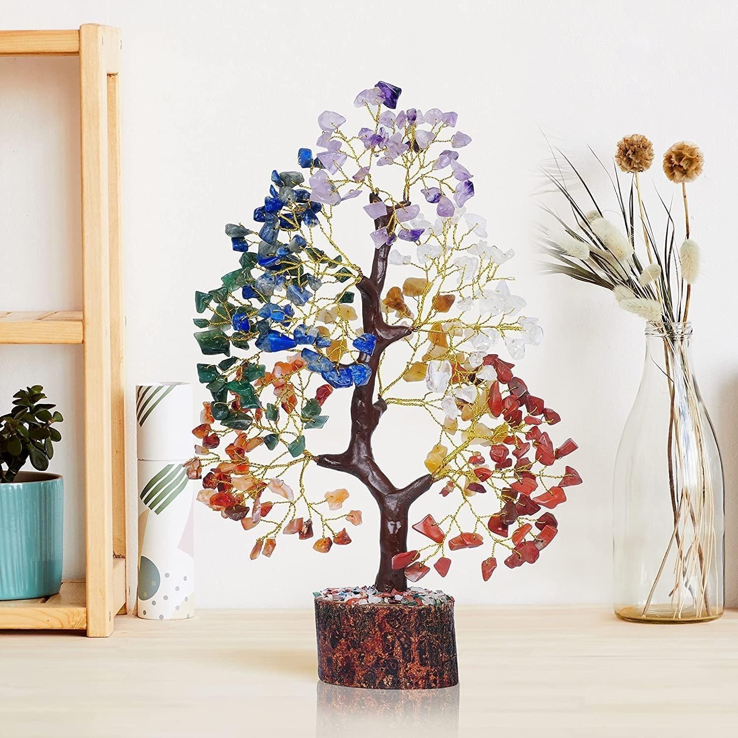 7 Chakra Crystals Tree of Life Energy Healing Stones, Birthday Gifts – 10 PCS