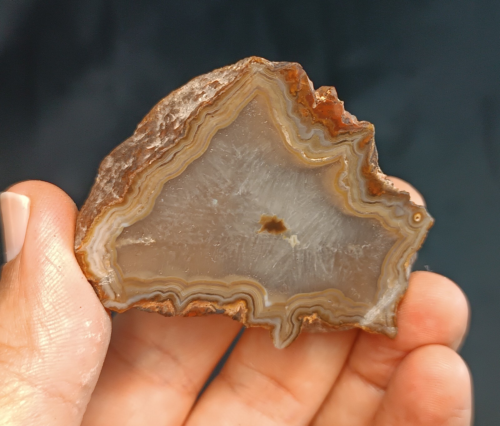 175g/0.39 lb turkish banded quartz agate stone rough, customs duty included