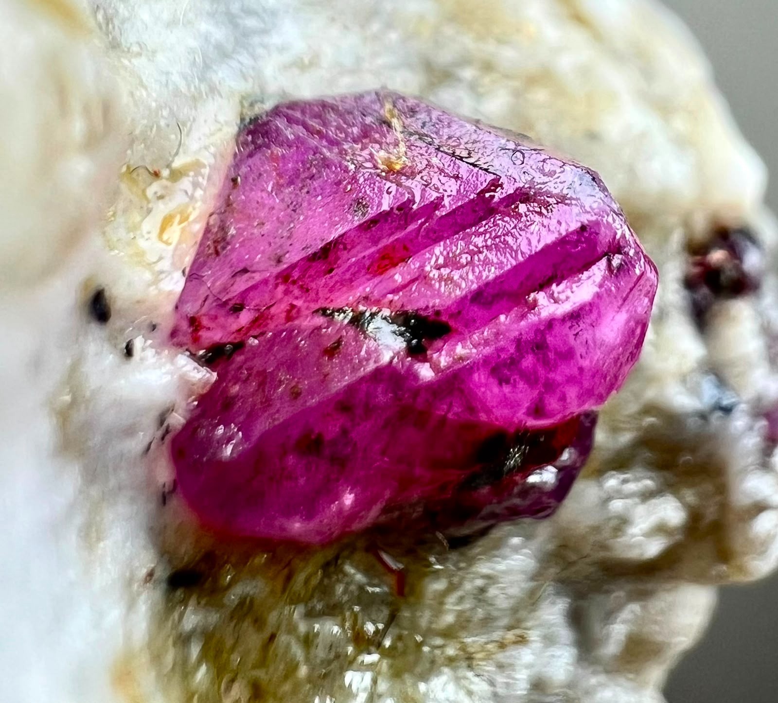 508 CT , Beautiful!!Natural Red Ruby Crystal on matrix From Jegdalek @Afg