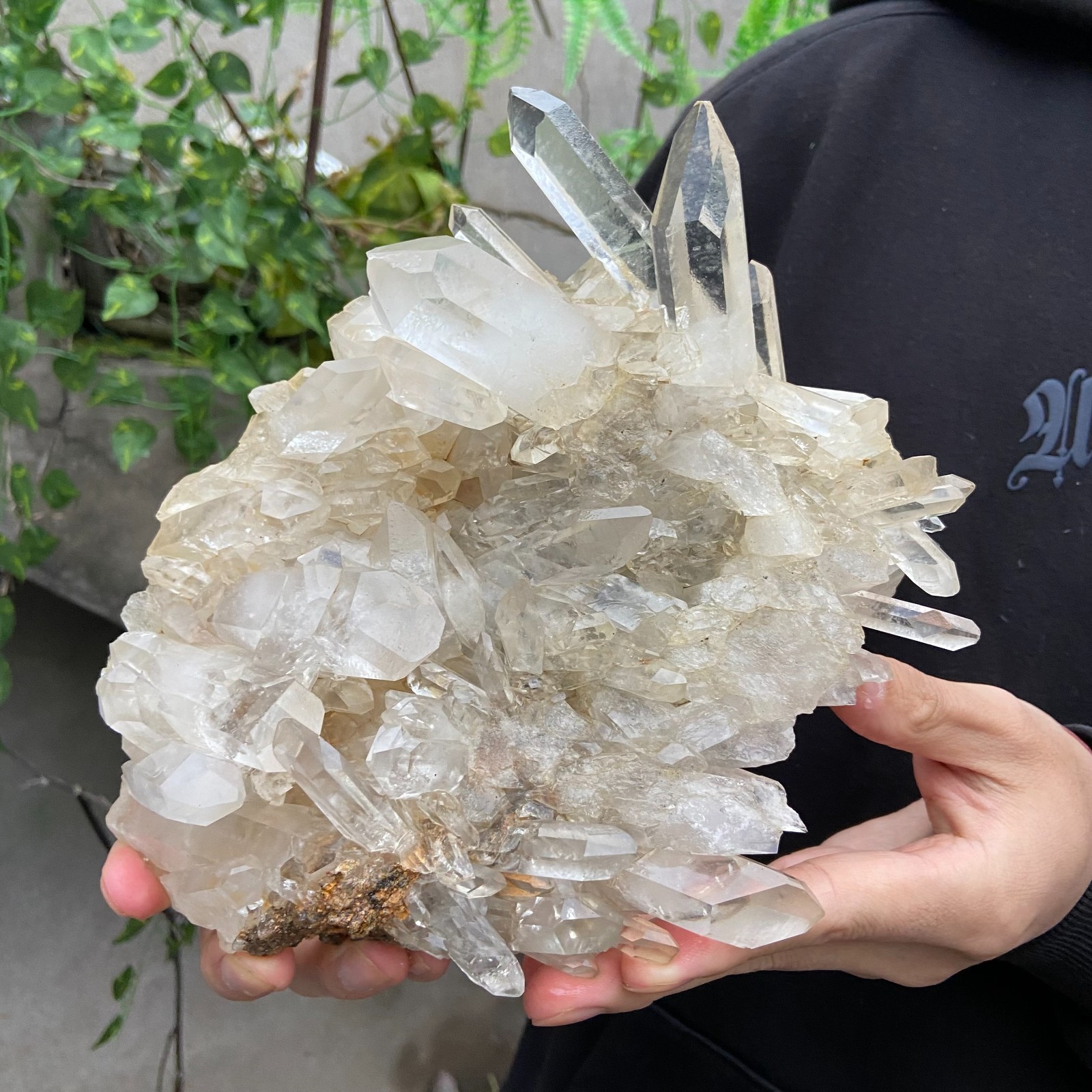 3.7LB Natural Clear White Crystal Quartz Cluster Rough Healing Specimen