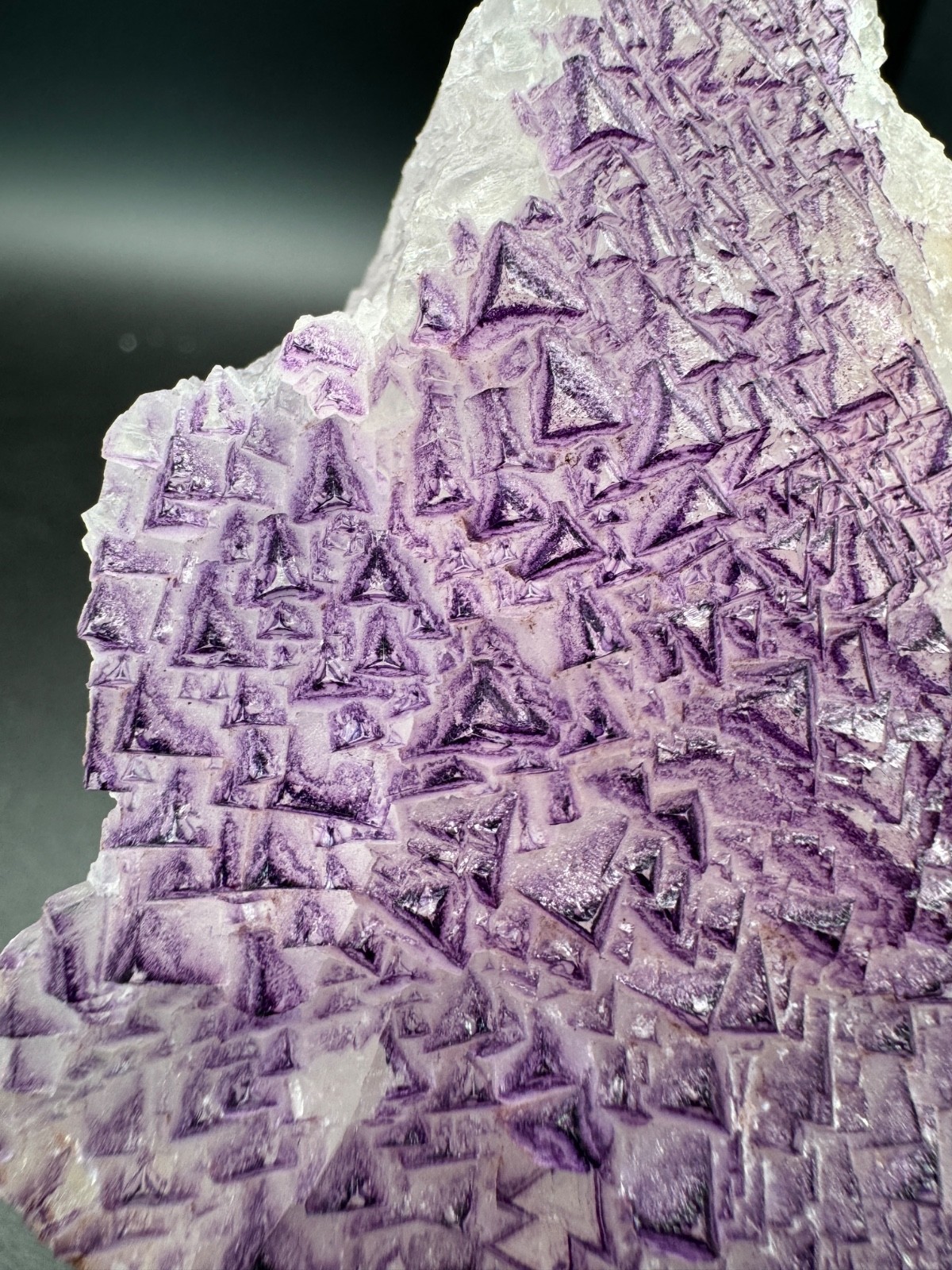 6550 NEW Database Fluorite Purple Triangle Yun Nan 402g