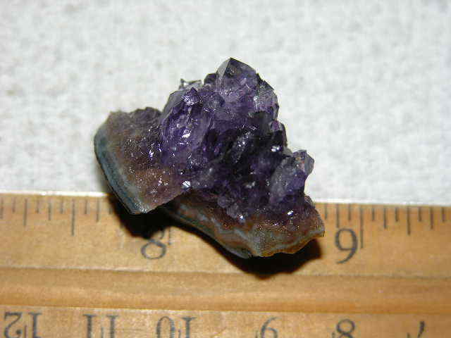Amethyst crystal cluster grape jelly saturation smaller jewelry-sized 1″ K98