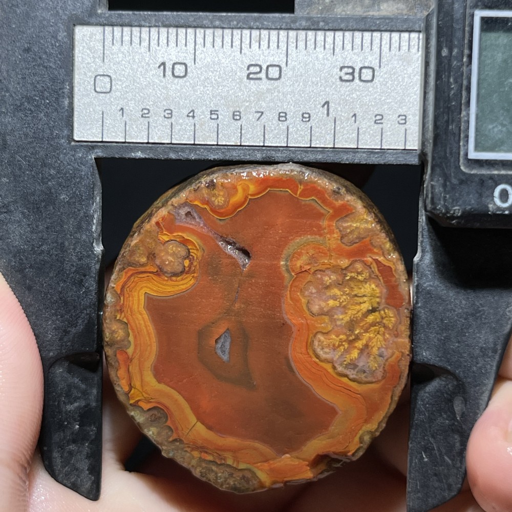 Unique Rough Agate crystal geode Achat Nodule Chinese Agate Xuanhua 54g D758