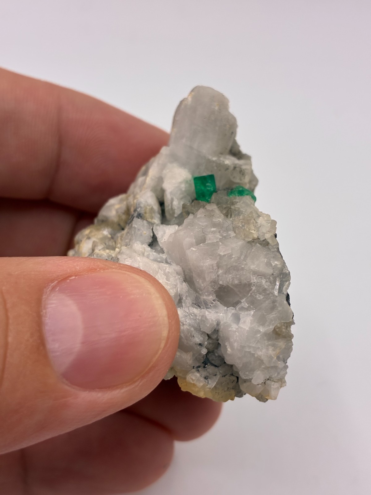 Rough Crystal Colombian Emerald Raw Matrix Collector Piece, Natural Not treament