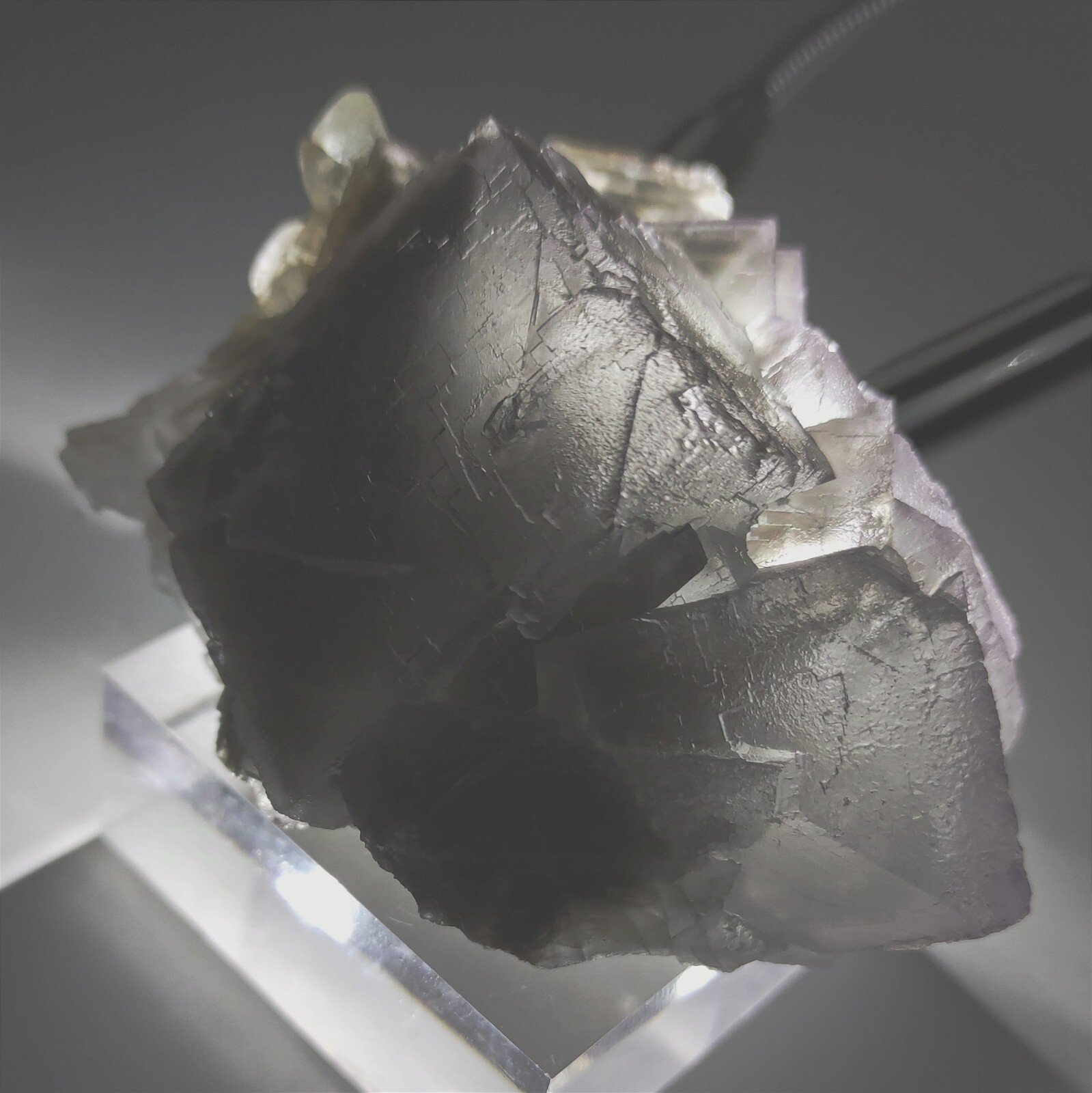 Cubic Fluorite Crystal, Light Purple Color And Phantom Zones, From Pakistan 223g