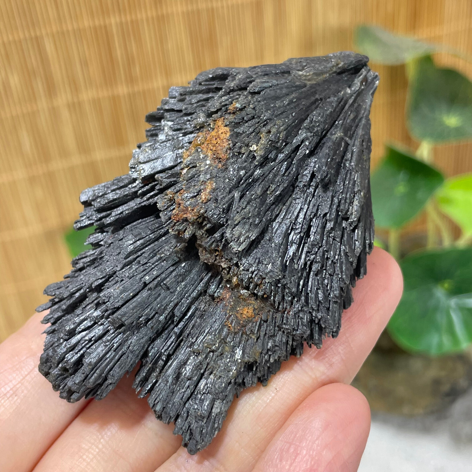77g Natural Irregular natural black crystal cluster mineral specimen（dian qishi）