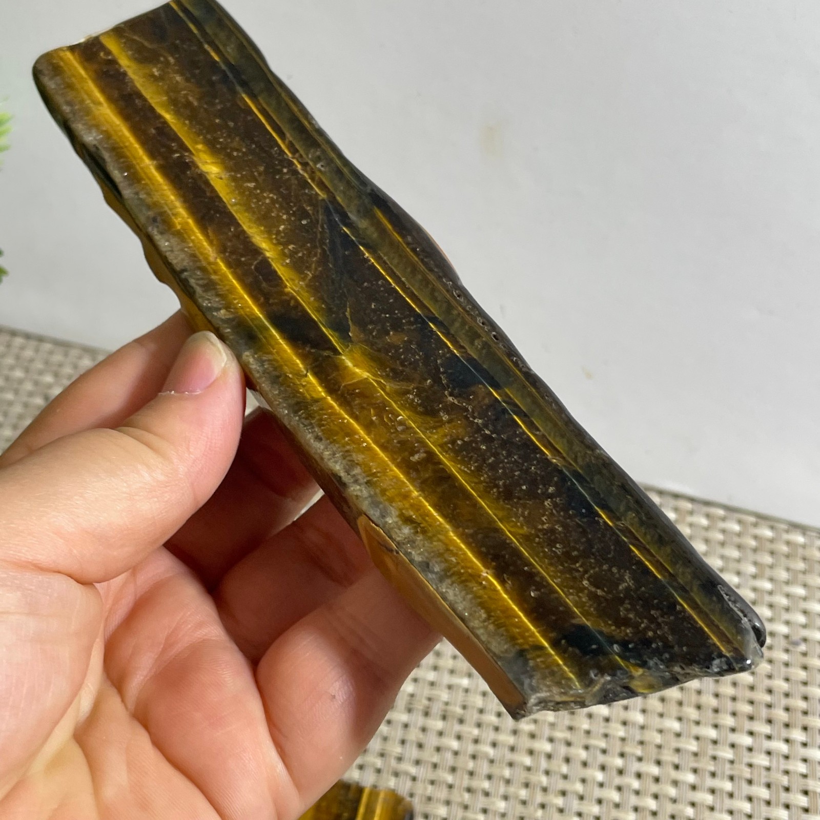 151g Natural tiger’s-eye Rough Raw Stone Rock Specimen Reiki healing
