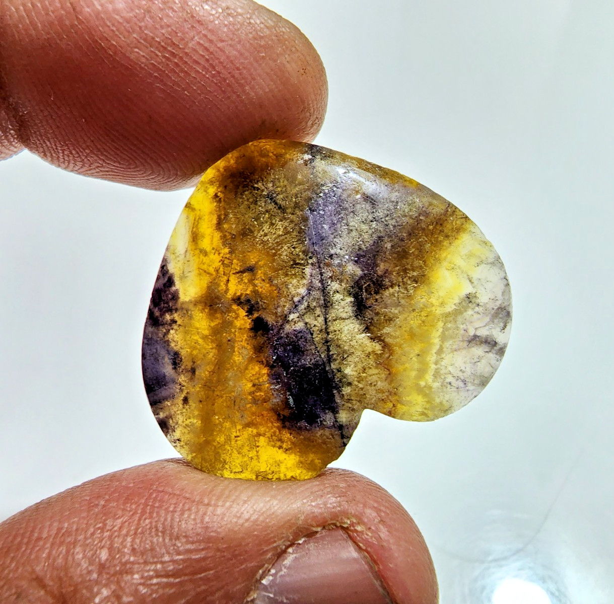 Fabulous Brown Tiger Eye Heart Shape Cabochon 36 Crt Loose Gemstone