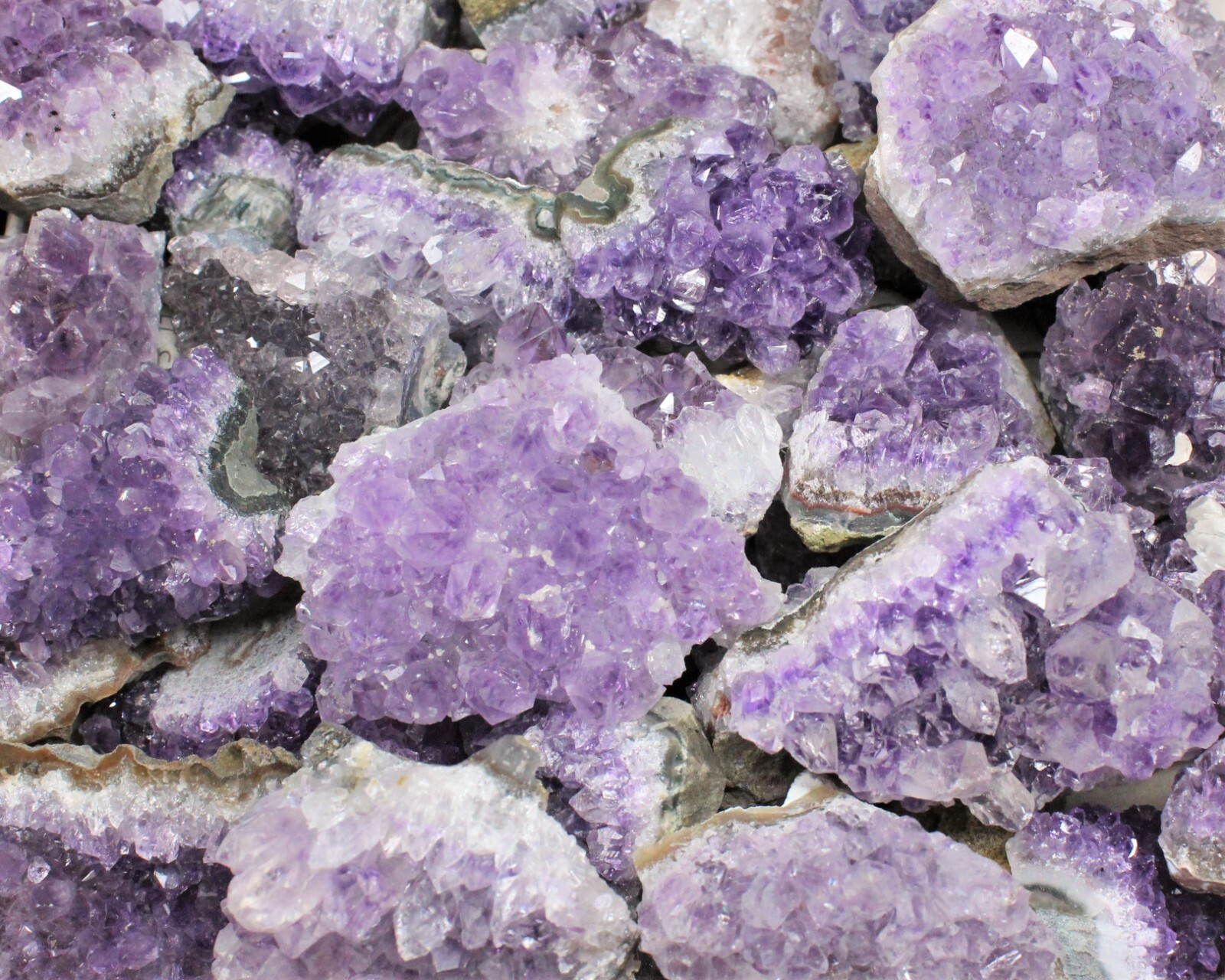 Wholesale Amethyst Cluster Box: A Grade Premium Quality Bulk Amethyst Geodes Box