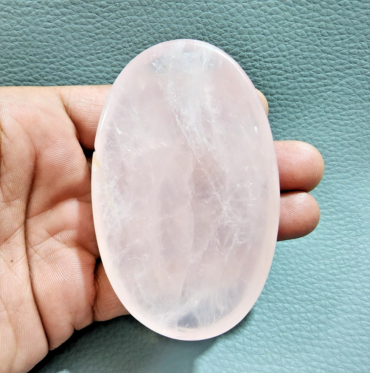 SALE! Natural Rose Quartz Top Size 687 Crt Oval Shape Pink Rose Quartz Gemstone