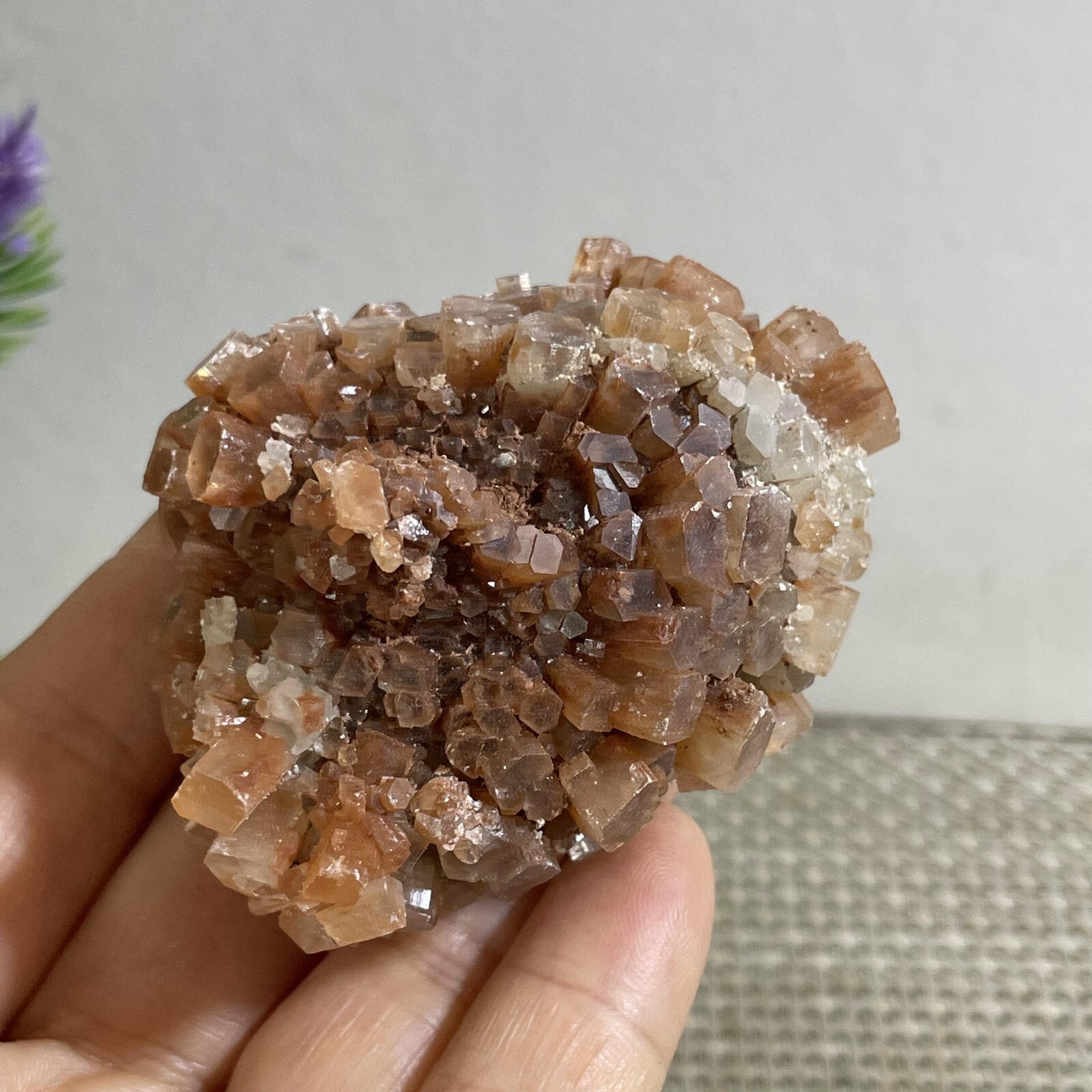 136g NATURAL ROUGH RED ARAGONITE CRYSTAL CLUSTERS FROM MOROCCO