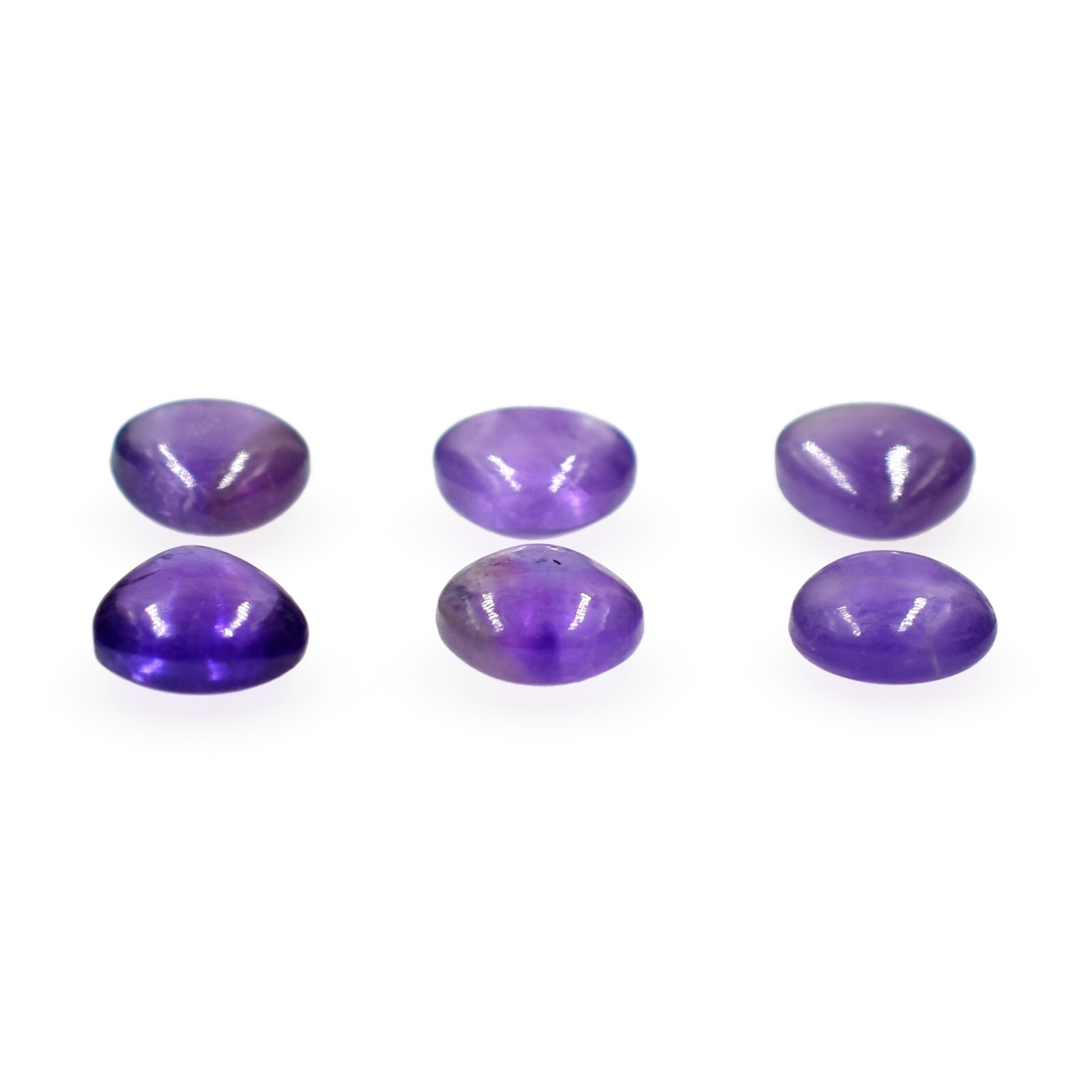 Natural Purple Amethyst Smooth Cabochon Loose Gemstone Mix Shape Wholesale Lots