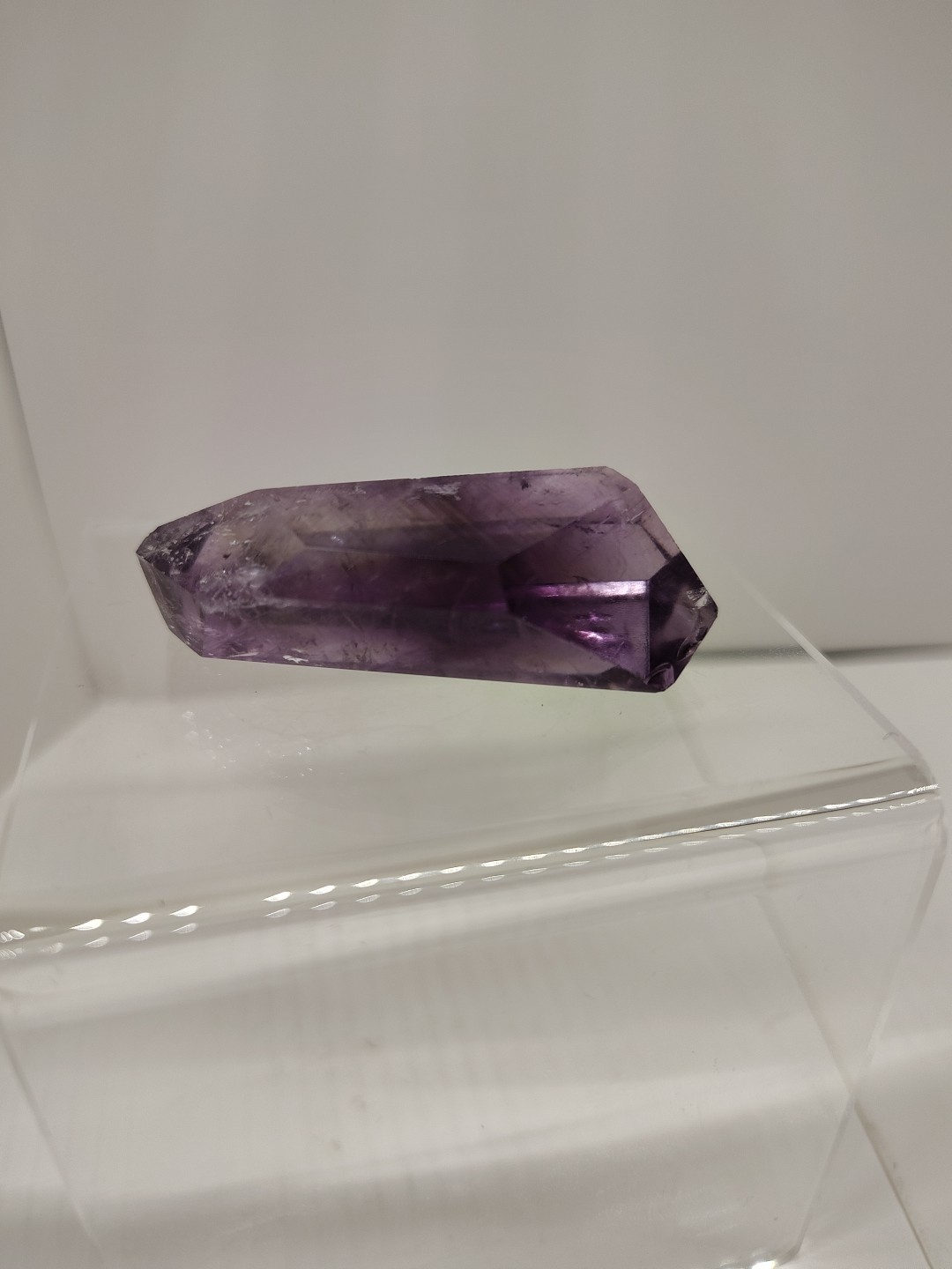 Beautiful Translucent Purple Fluorite Crystal Point From Brazil