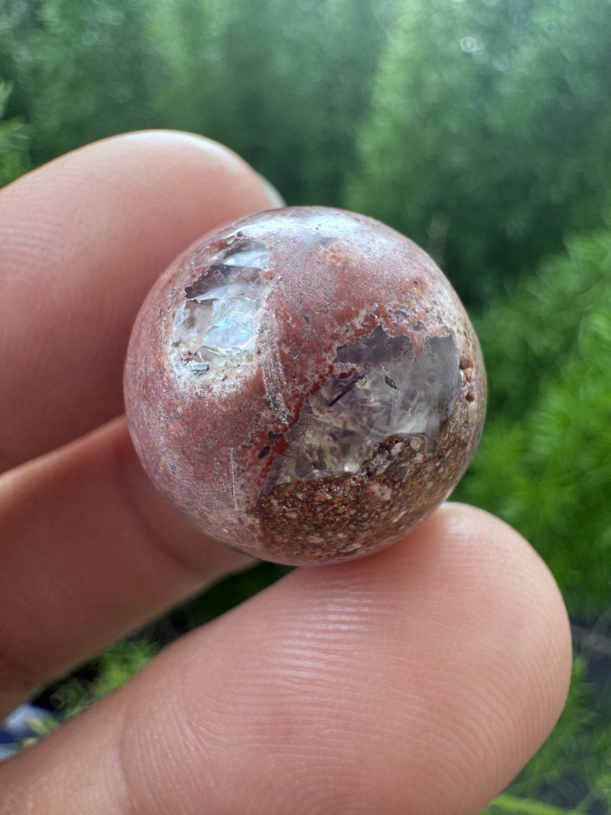 Mexican Cantera Boulder Opal Polished Matrix Sphere Orb Ball 18mm