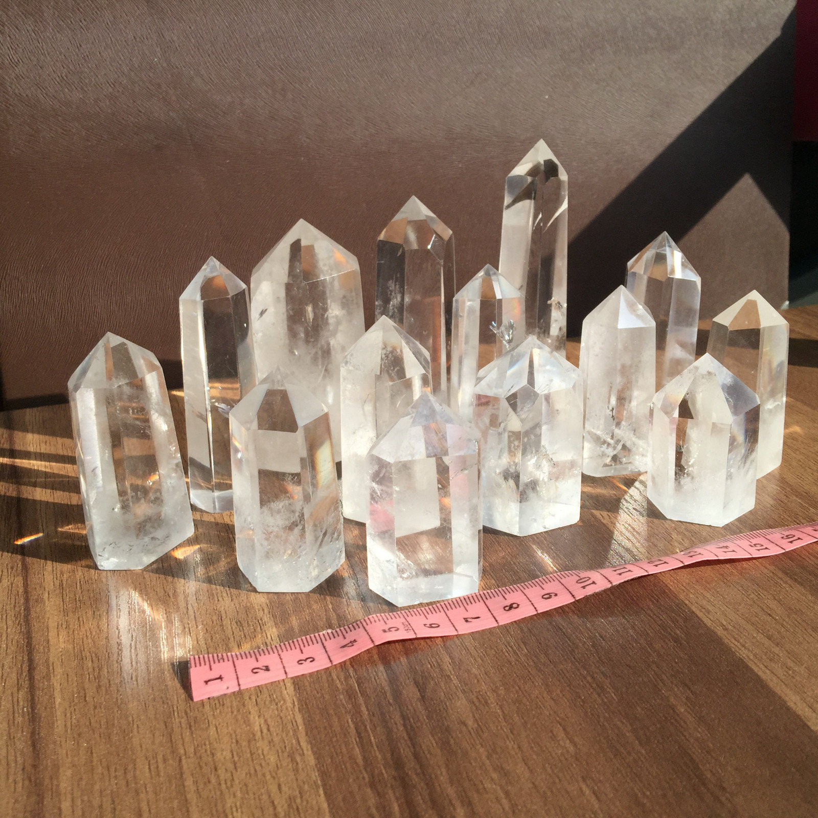 A lot natural clear quartz obelisk white crystal wand point healing random 2.2LB