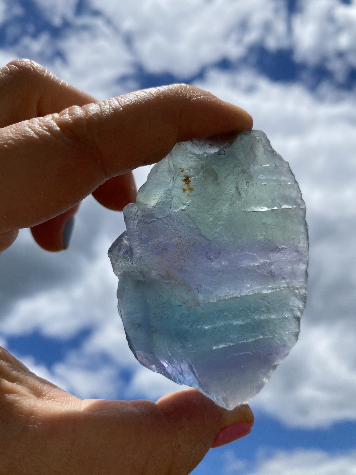 Raw Rainbow Fluorite Crystal – Mexican Fluorite, Natural Fluorite from Mexico