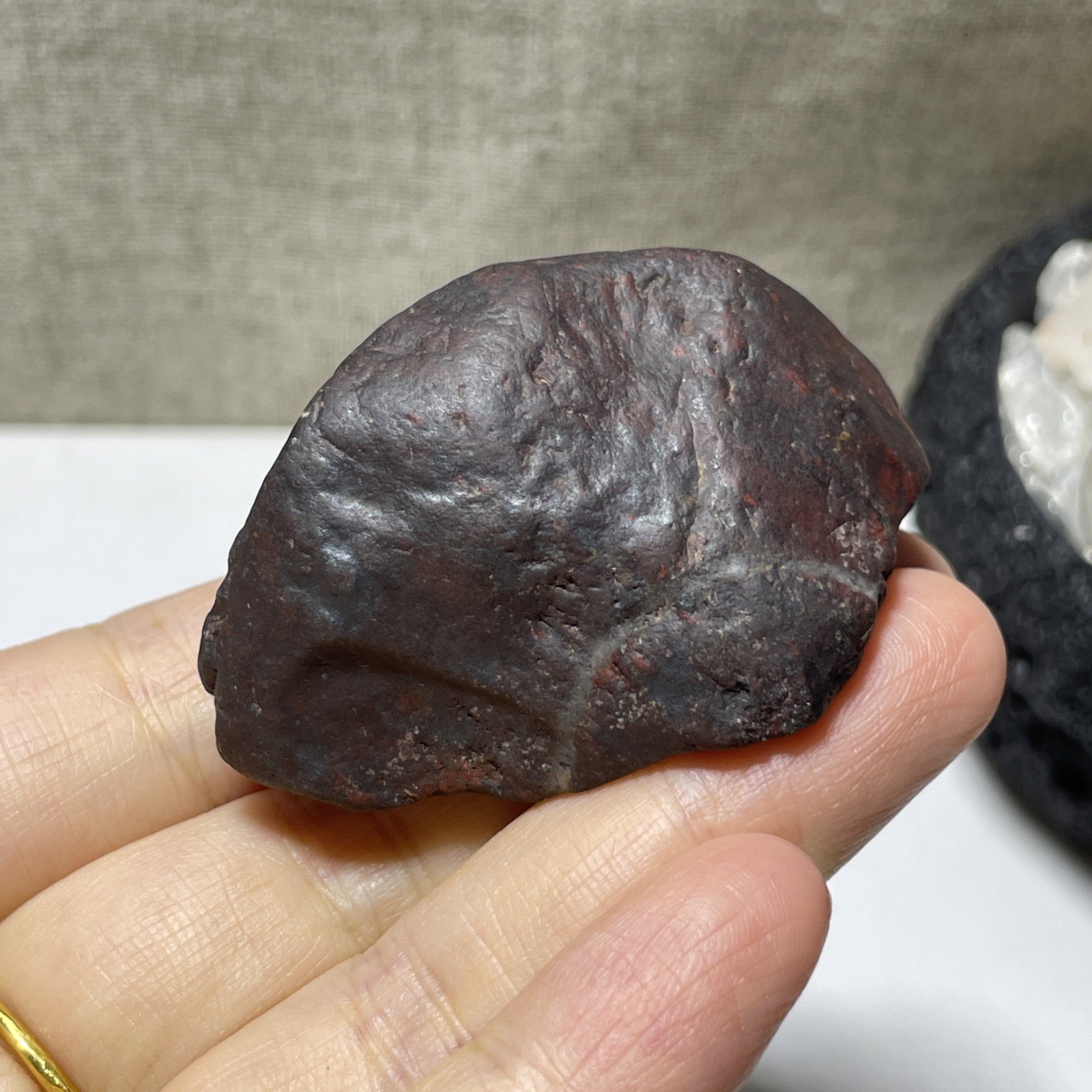 62g Natural Iddingsite meteorite specimen raw stone from China a2212