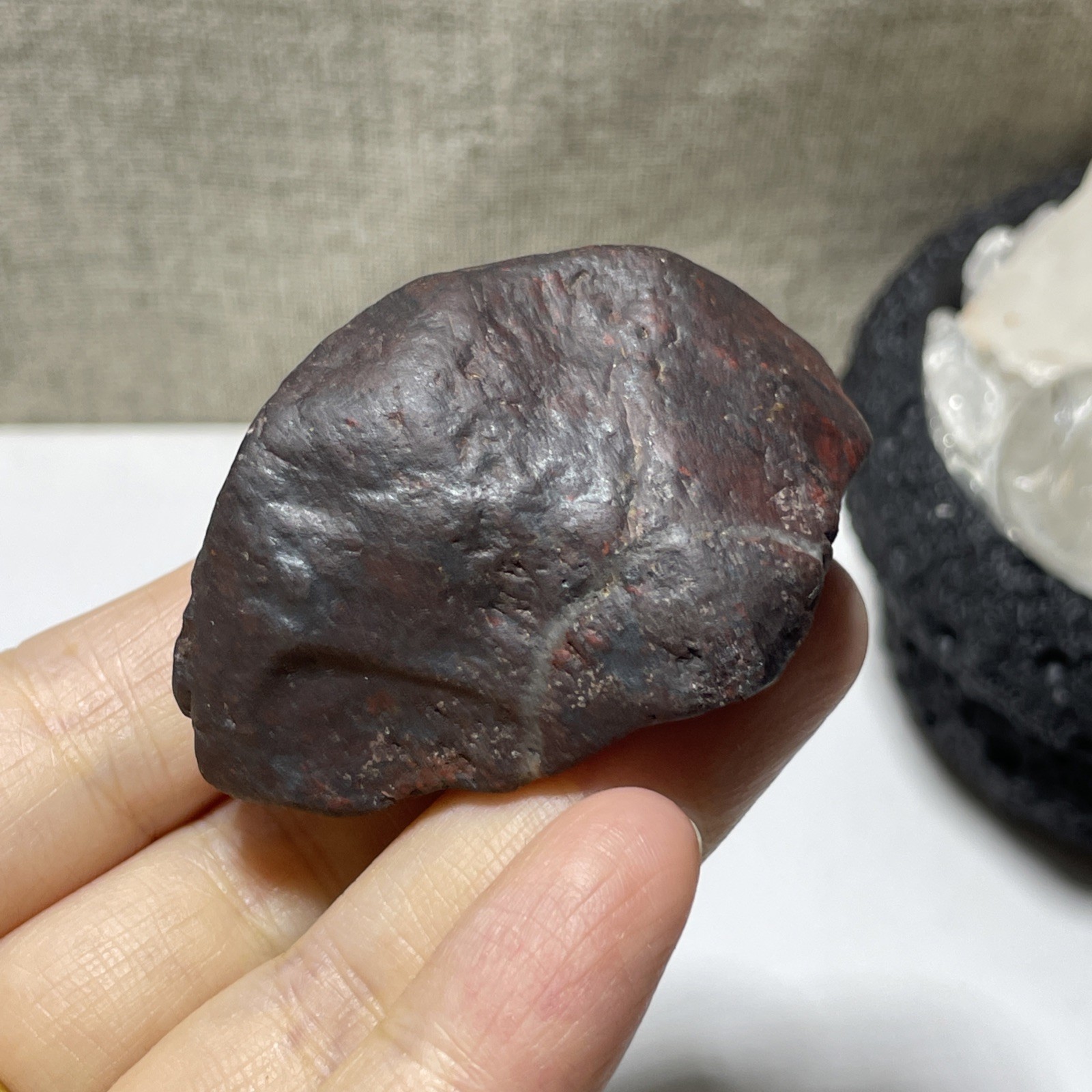 62g Natural Iddingsite meteorite specimen raw stone from China a2212