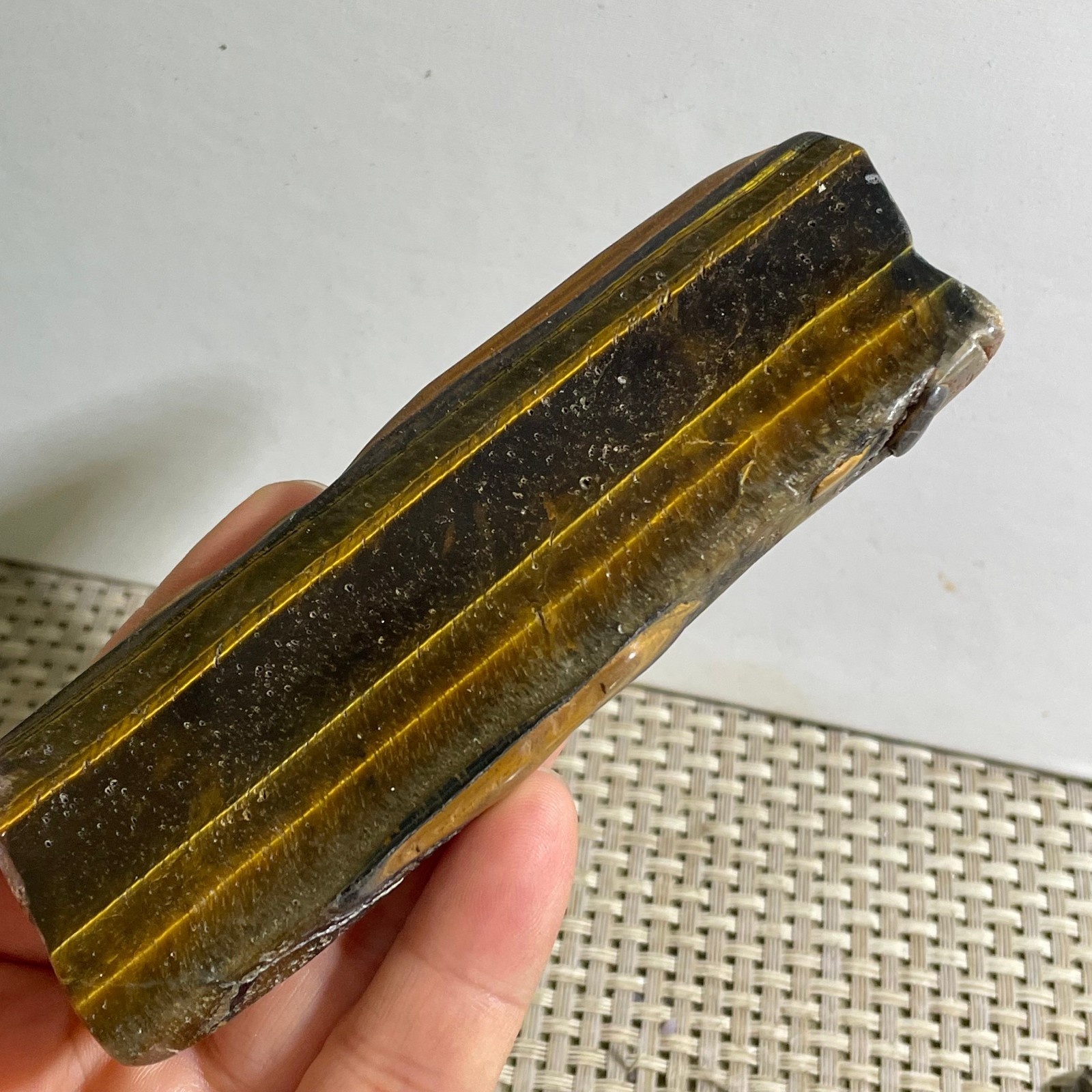 91g Natural tiger’s-eye Rough Raw Stone Rock Specimen Reiki healing