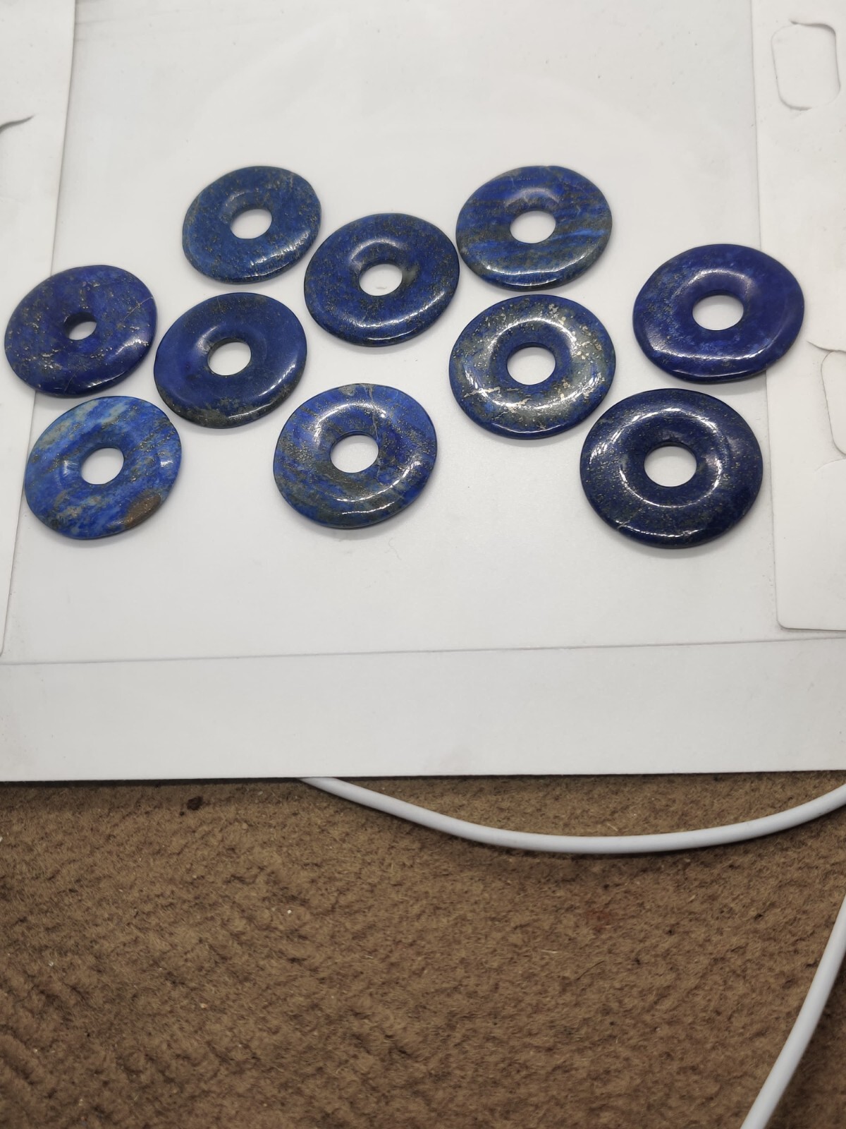 natural lapis lazuli donuts