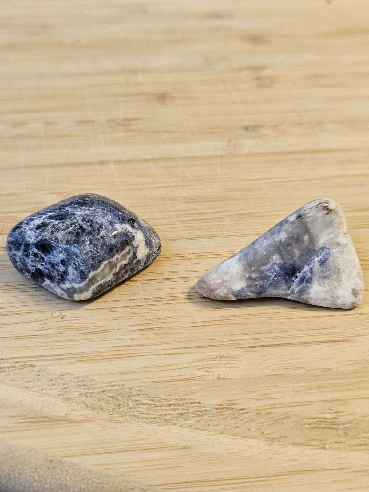 2pcs Sodalite – Tumbled and Polished – Healing Stone
