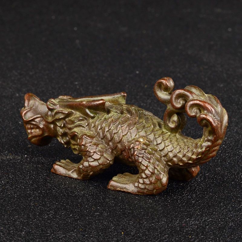 135g Ancient Chinese Handcrafted.Brass Exquisite.The Child of the Dragon.gift.