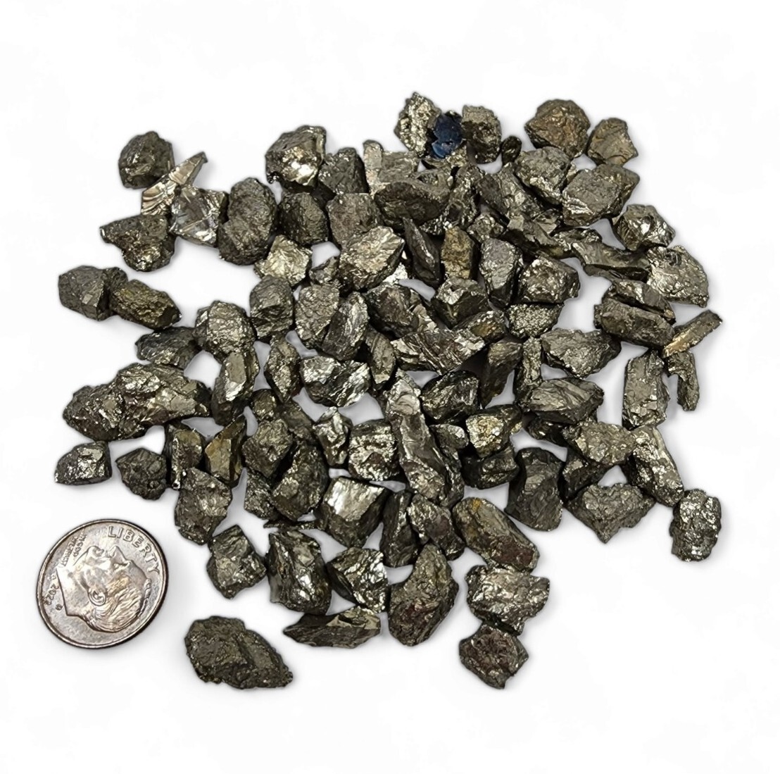 Pyrite Natural Pieces Mexico 114.4 grams.