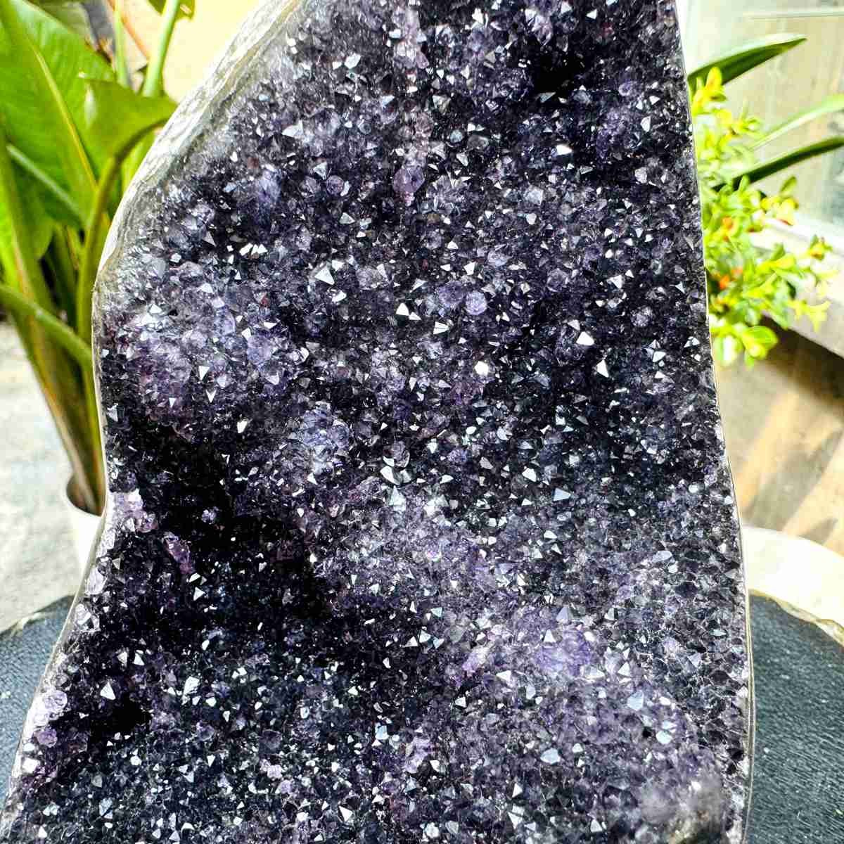 3.28LB Natural Uruguayan Amethyst Cluster Cave Display Specimen Healing