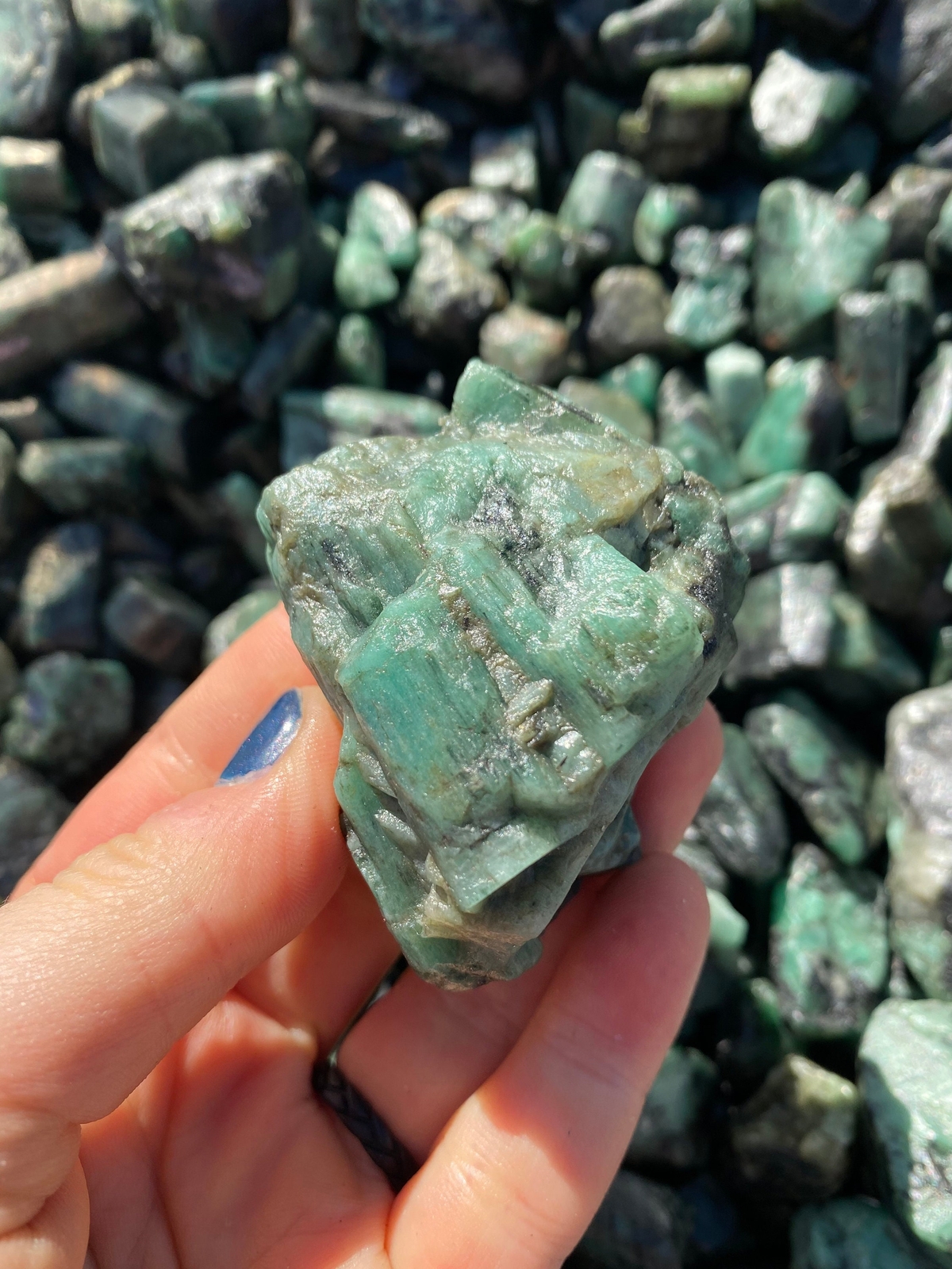 Raw Emerald Stone (Grade A) Natural Rough Emerald from Brazil, Emerald Gemstone