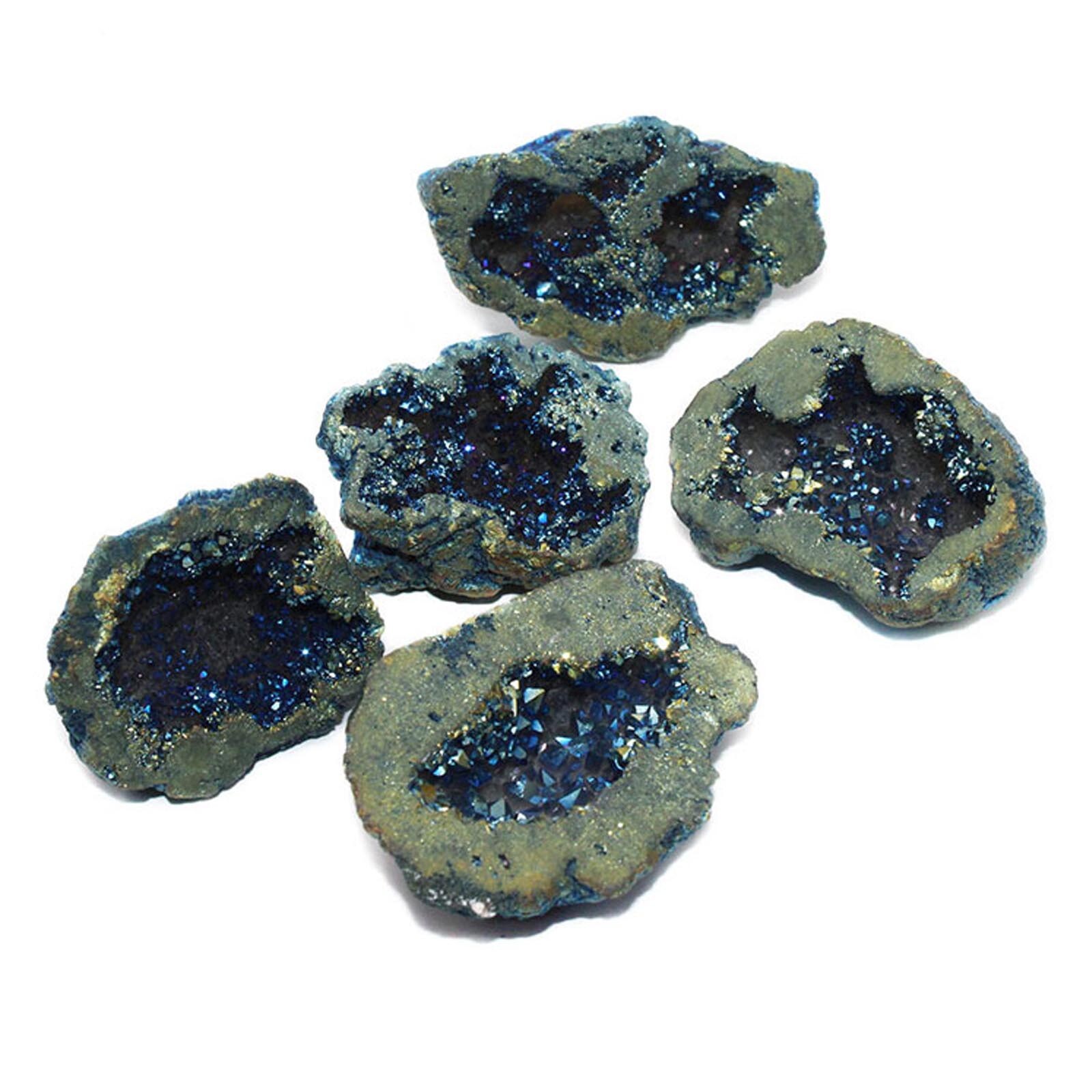 1pc Quartz Crystal Cornucopia Natural Agate Geode Healing Stone Mineral Specimen