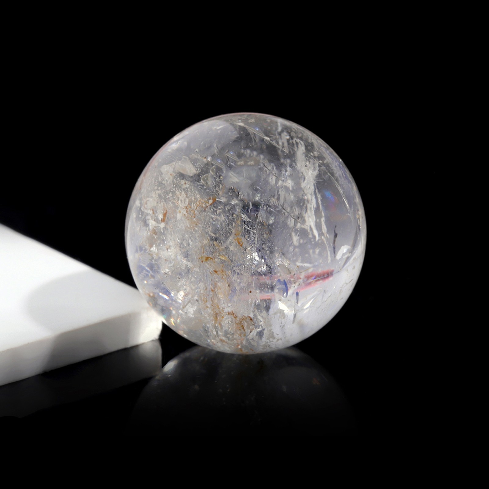 Natural Himalayan Quartz Sphere Healing Reiki Ball for Decor 18-19mm