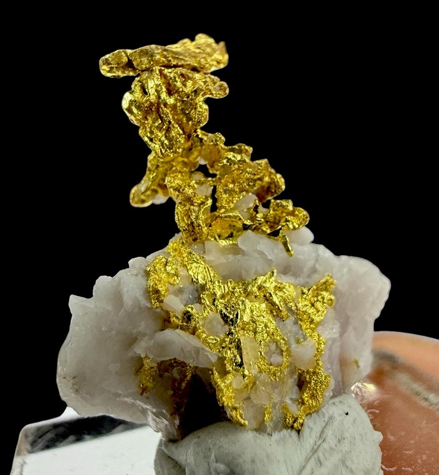 Gold On Quartz Crystals : Eagle’s Nest Mine . Placer County , California 🇺🇸