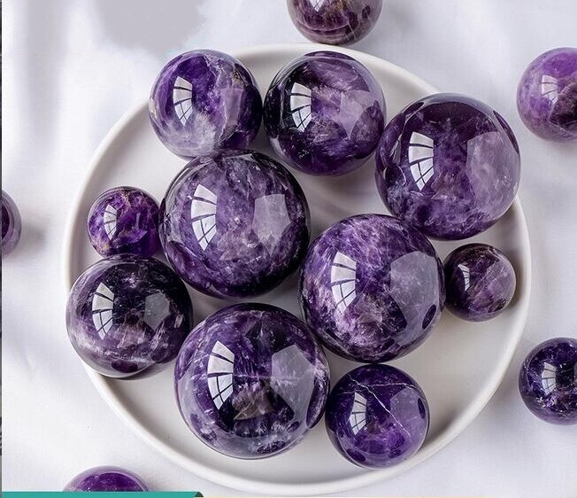 16mm-80mm Solid Gemstone Polished Rocks Minerals Crystal Healing Orb Ball Sphere