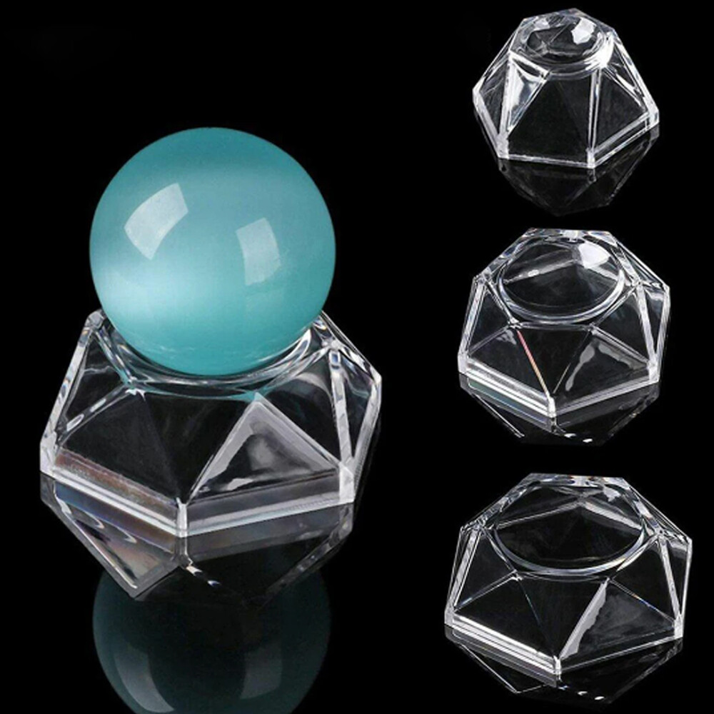 10-90Pcs Acrylic Display Crystal Ball Base Stand Quartz Sphere Holder Decora Lot