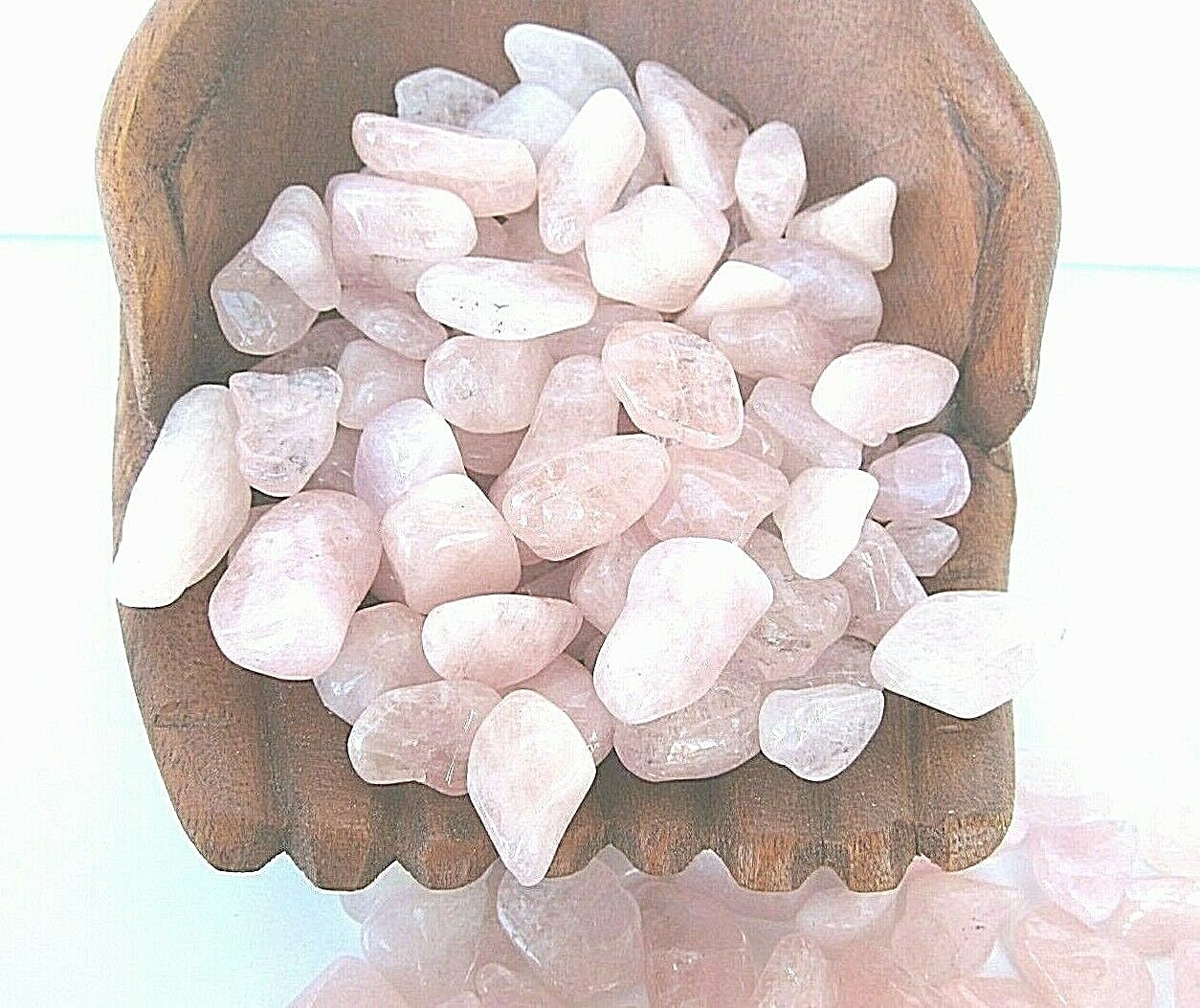 3x Pink Morganite Tumbled Stone 15-20mm Reiki Healing Crystal Heart Chakra Love