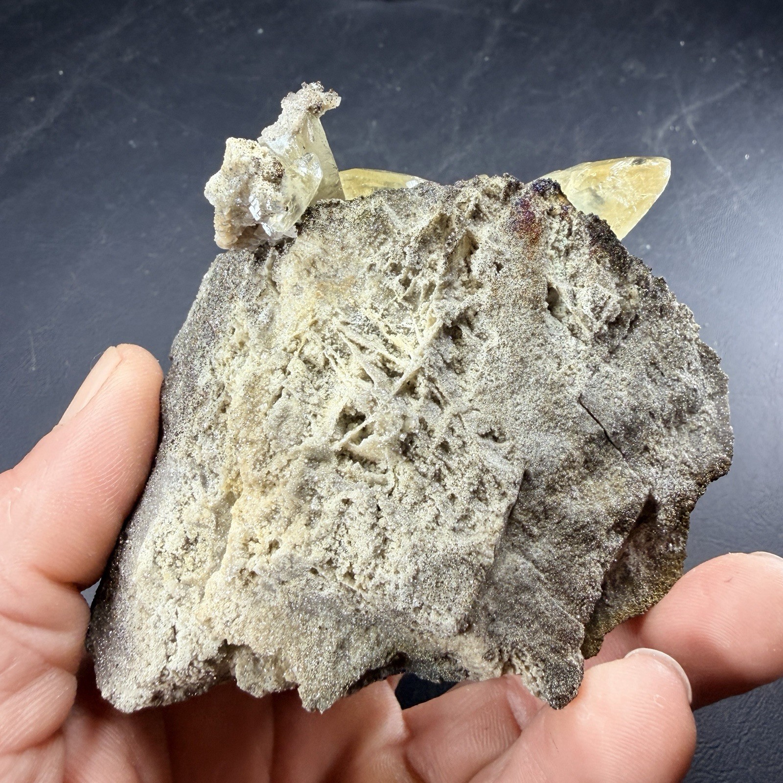 Golden Calcite Chalcopyrite Dolomite Crystal Combo / Sweetwater Mine *Video*