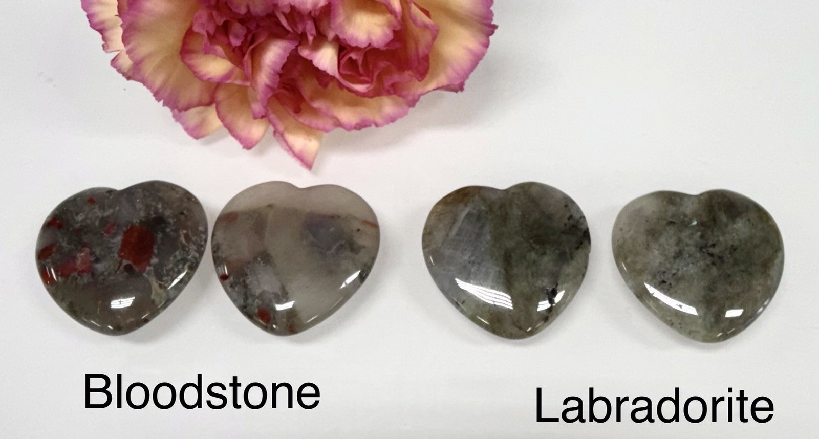 Wholesale Lot 12 Pcs 30mm Mixed Crystal Heart ❤️ Healing Energy